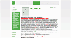 Desktop Screenshot of lekarnicky.dbs-prusinovice.cz