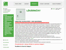 Tablet Screenshot of lekarnicky.dbs-prusinovice.cz